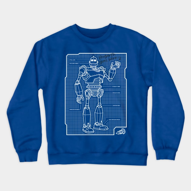 Best Friend Blueprint Crewneck Sweatshirt by jpcoovert